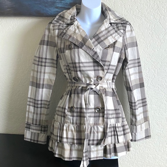 Nordstrom Cream Plaid Jacket - Picture 5 of 11